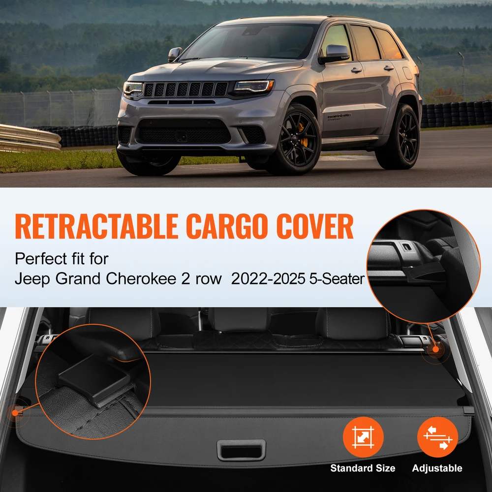 VEVOR Ištraukiama dangtis Jeep Grand Cherokee 2 eilių 2022-2024