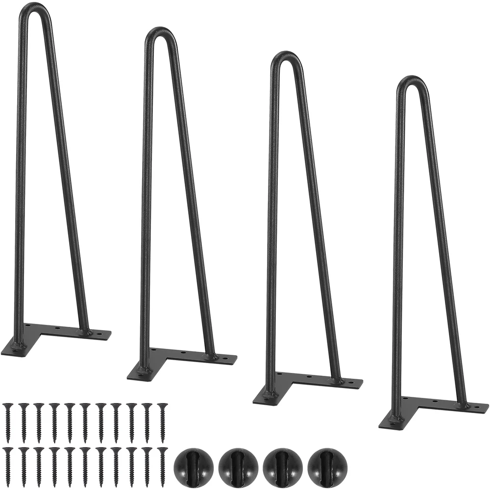 VEVOR 406 mm plono profilio metalinės baldų kojelės