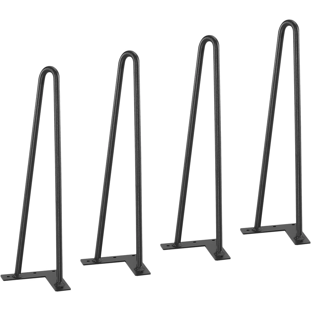VEVOR 406 mm plono profilio metalinės baldų kojelės