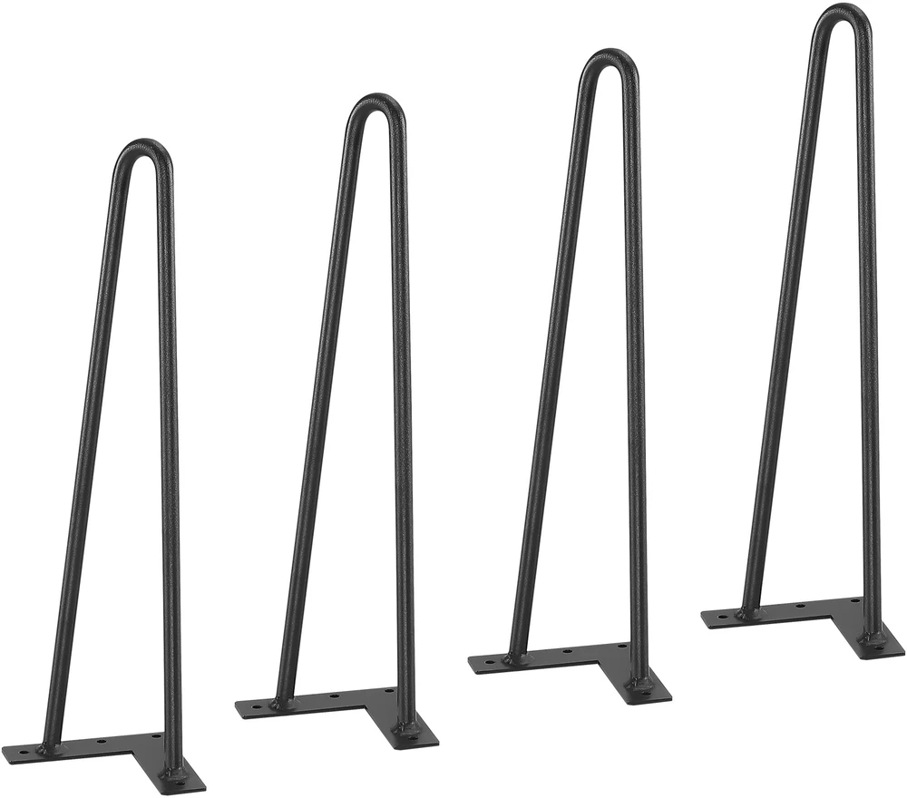 VEVOR 406 mm plono profilio metalinės baldų kojelės