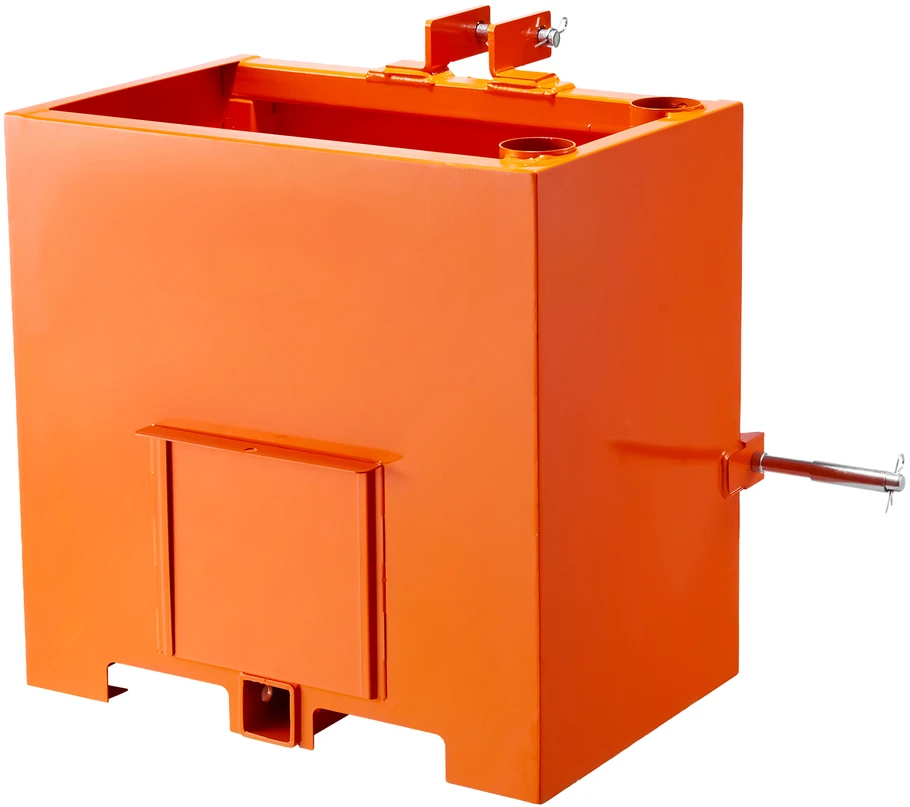 VEVOR Traktoriaus balastinė dėžė, 3 taškų, 363 kg, oranžinė