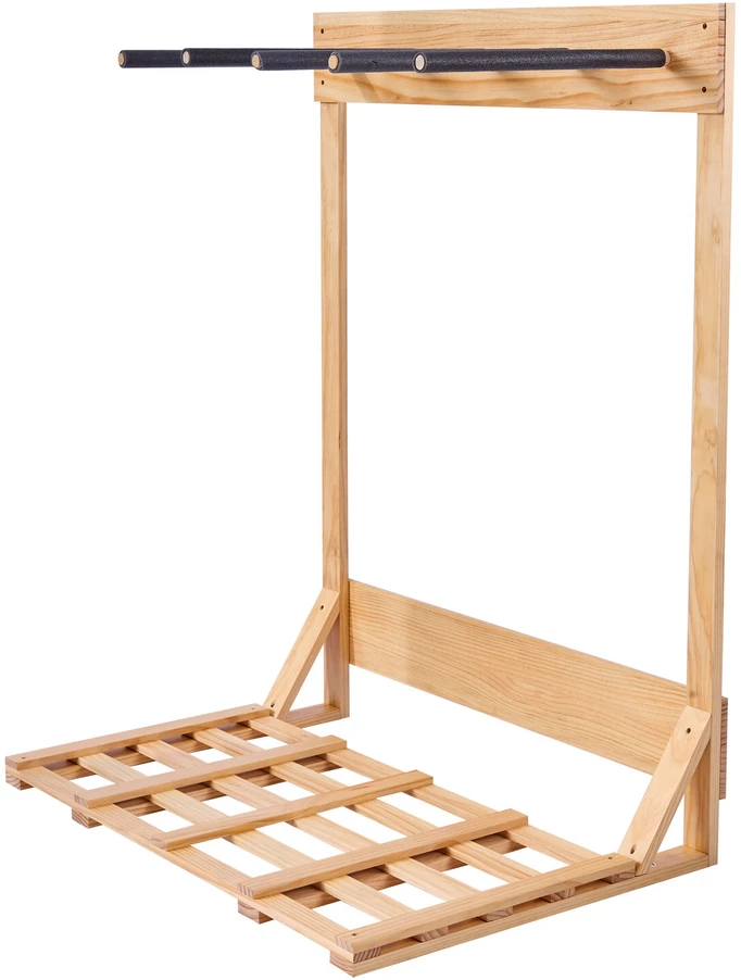 VEVOR Vertikalus lentų stovas iš medžio, 4 lygiai