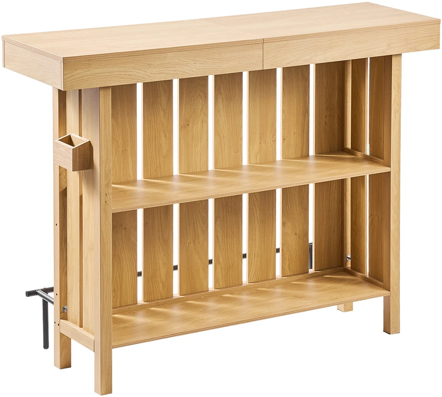 VEVOR Baras namams, vyno spintelė su 3 lentynomis