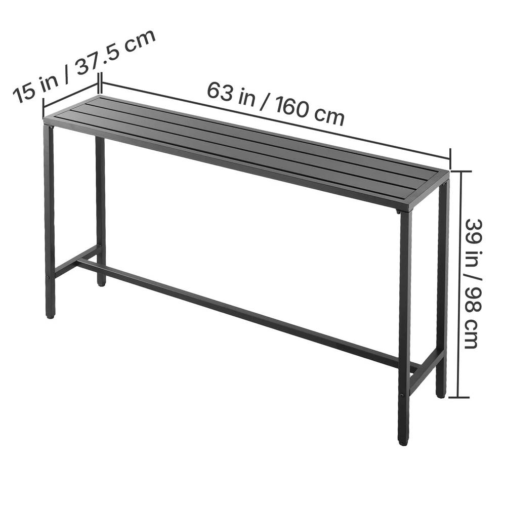 VEVOR Lauko baro stalas 160 x 37,5 cm