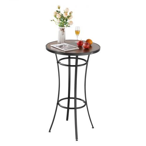 VEVOR lauko apvalus baro stalas, 60 cm aukščio