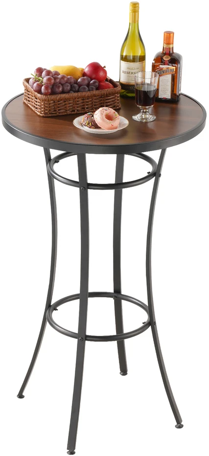 VEVOR lauko apvalus baro stalas, 60 cm aukščio