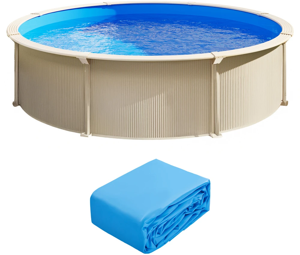 VEVOR Apvalus baseino įdėklas 18 pėdų unibead 120 cm
