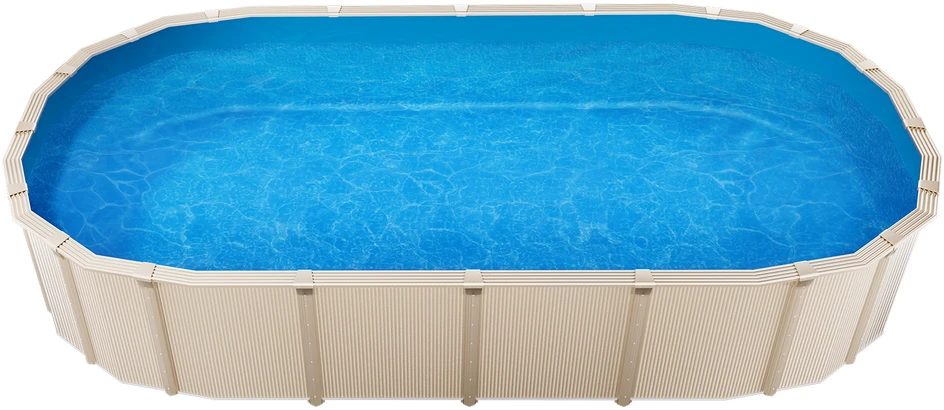 VEVOR Ovalus baseino įdėklas 5x3m Unibead stiliaus