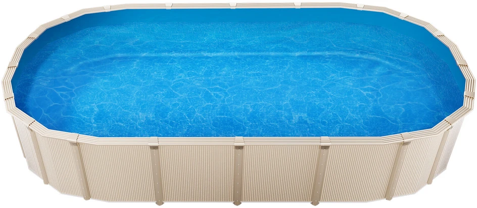 VEVOR Ovalus baseino įdėklas 5x3m Unibead stiliaus