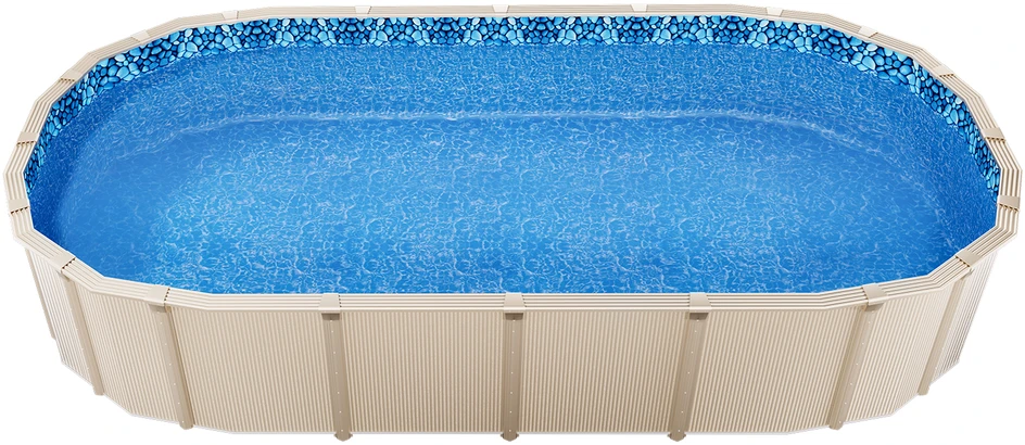 VEVOR Ovalaus baseino danga 12x24ft su perdangomis