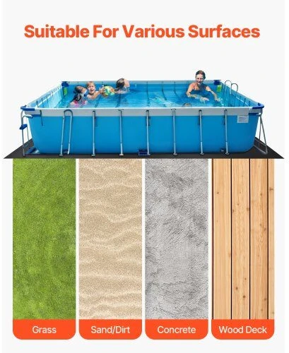 VEVOR Stačiakampis baseino padas 3.6x7.3m