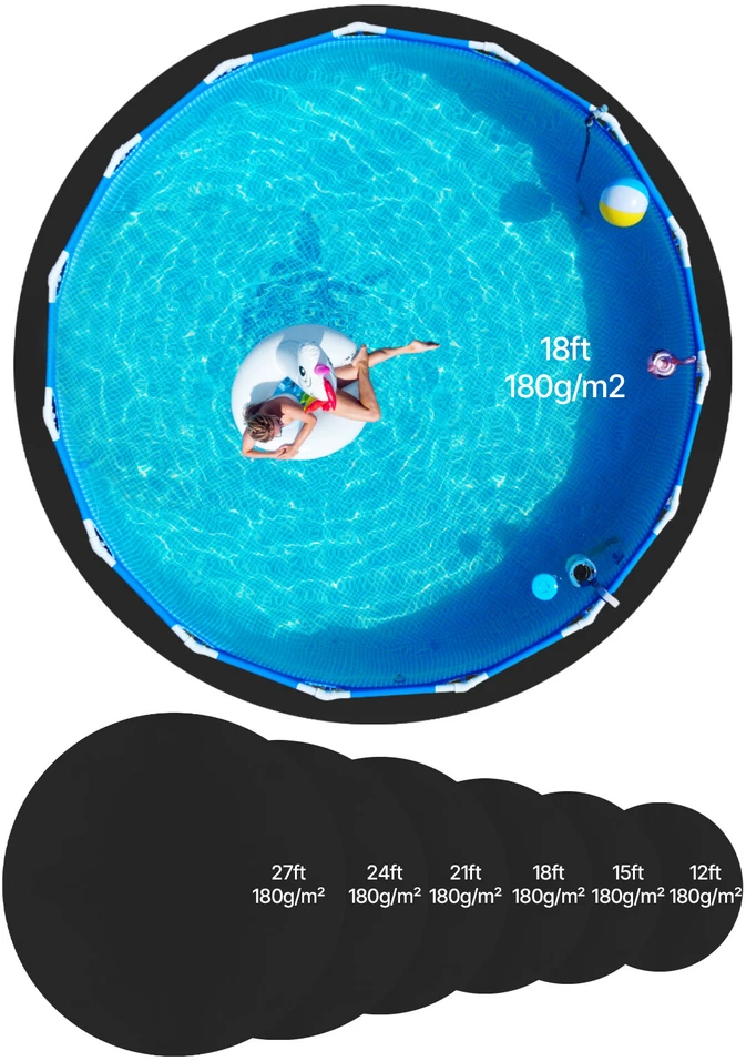 VEVOR 5.5 m apvalus baseino kilimėlis