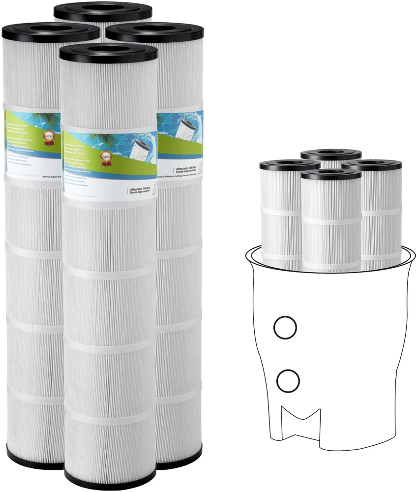 VEVOR Baseino filtro kasetė 4x130 kv. pėd.