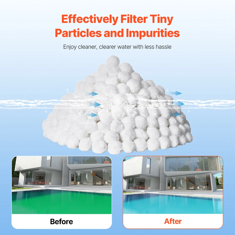 VEVOR Baseinų filtravimo kamuoliukai smėlio filtrams