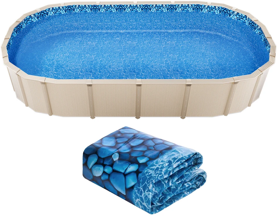 VEVOR Ovalios formos baseino įdėklas 15x30 pėdų