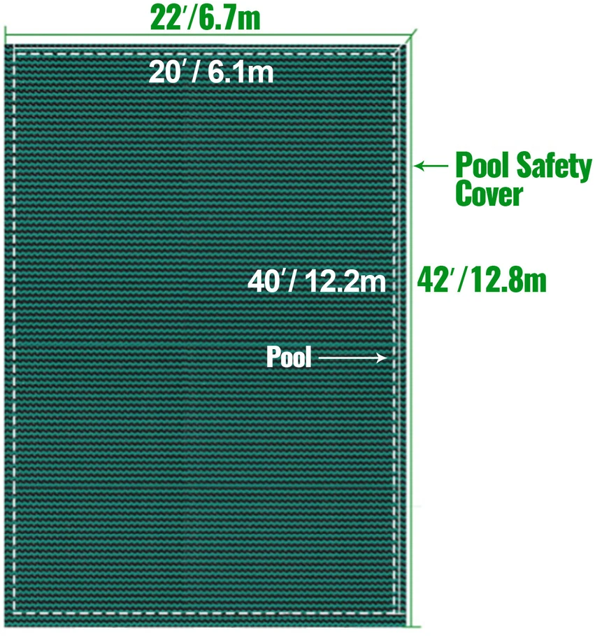 VEVOR Baseino saugos danga 20x40ft stačiakampiui