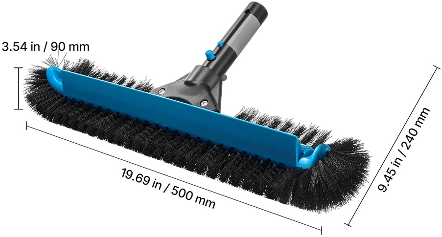VEVOR Baseino valymo šepetys 50 cm su nailoninėmis šereliais