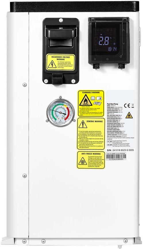 VEVOR Elektrinis baseino šilumos siurblys 1.48-7.11 kW