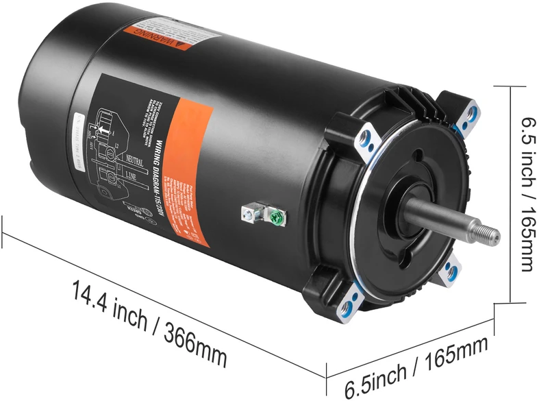 VEVOR 1,5 AG baseino siurblio variklis 115/230V