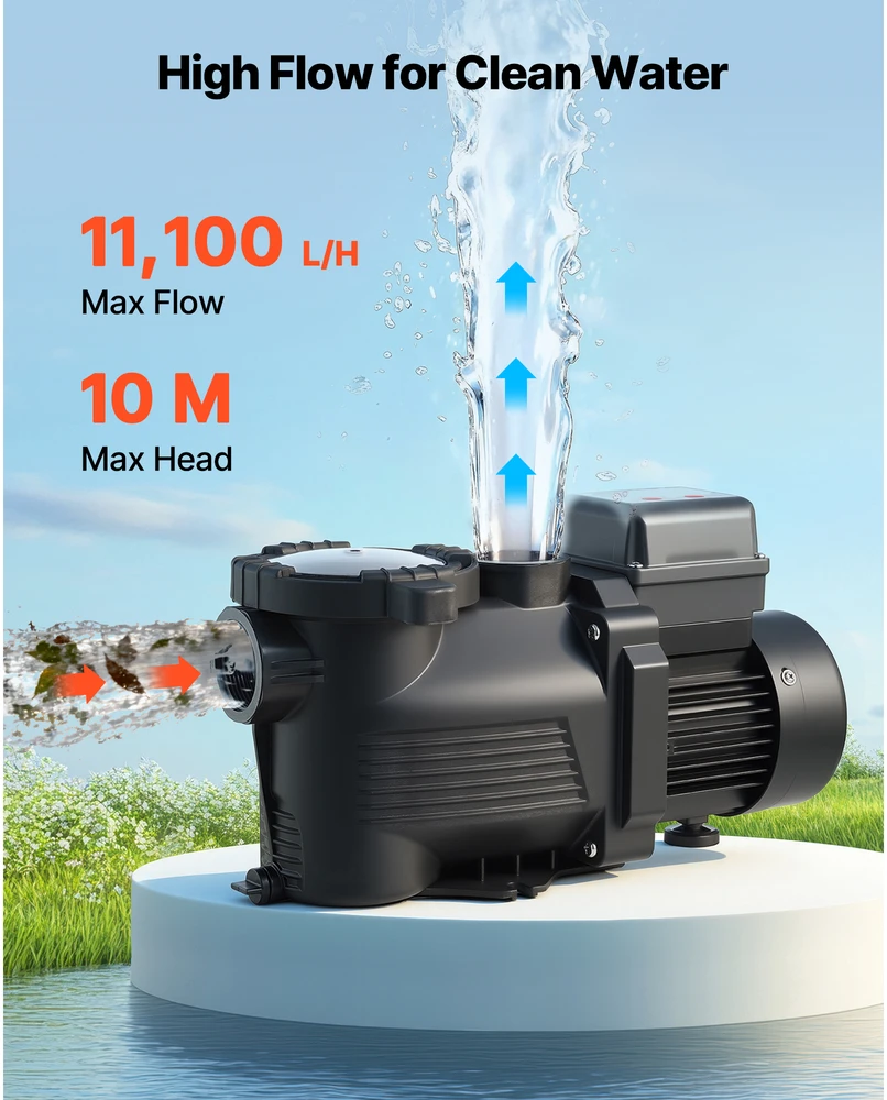 VEVOR Baseino siurblys, 400W, didelė galia