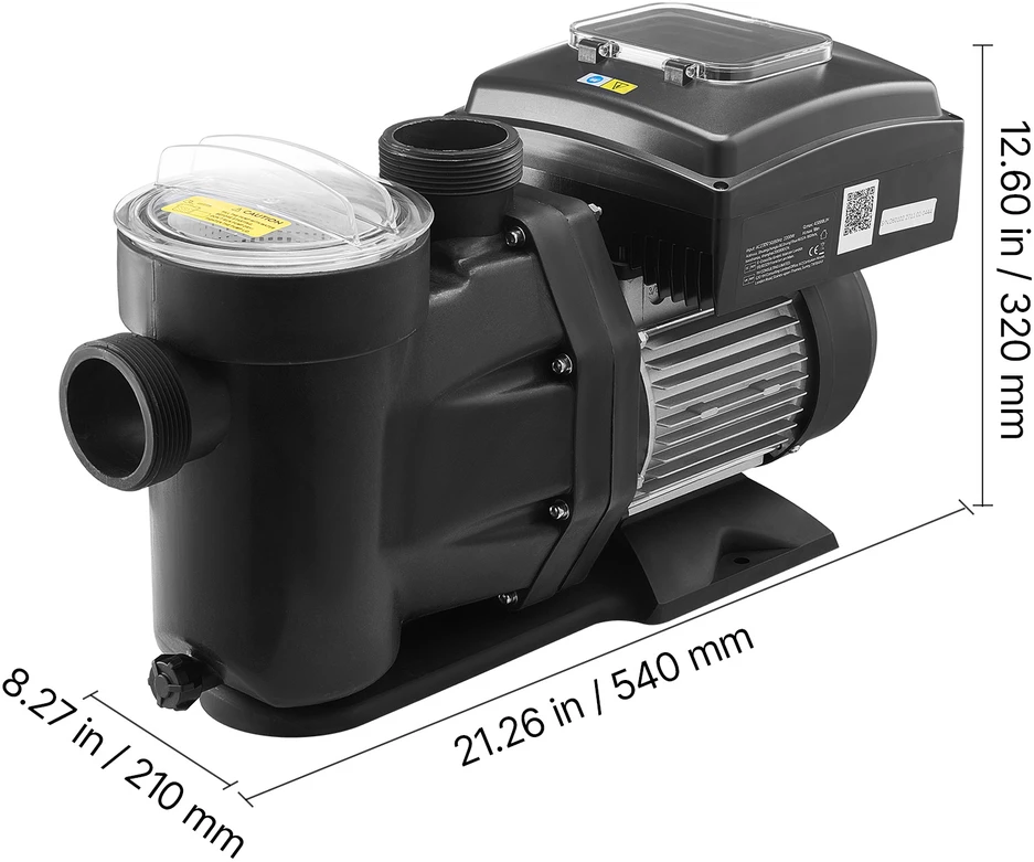 VEVOR Baseino siurblys su kintamu greičiu, 2200W