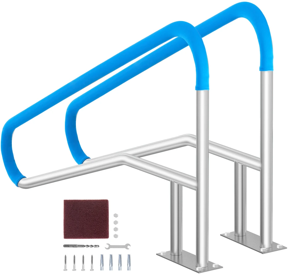 VEVOR Nerūdijančio plieno turėklai 1395 x 810 mm baseinams