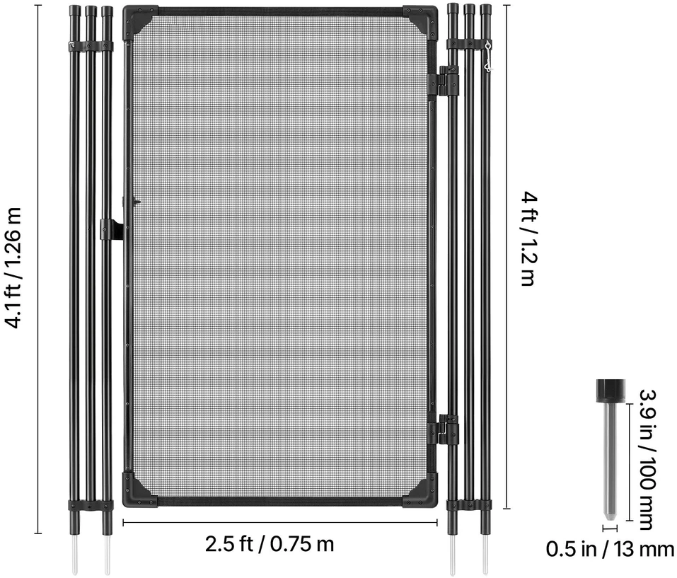 VEVOR Baseino vartai su metaline spyna 1.2x0.75 m
