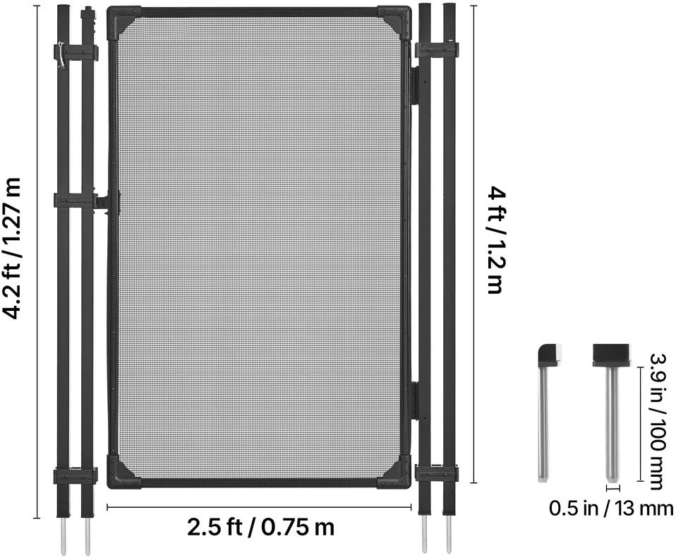 VEVOR Baseino vartai saugumui lauke 1.2 x 0.75 m