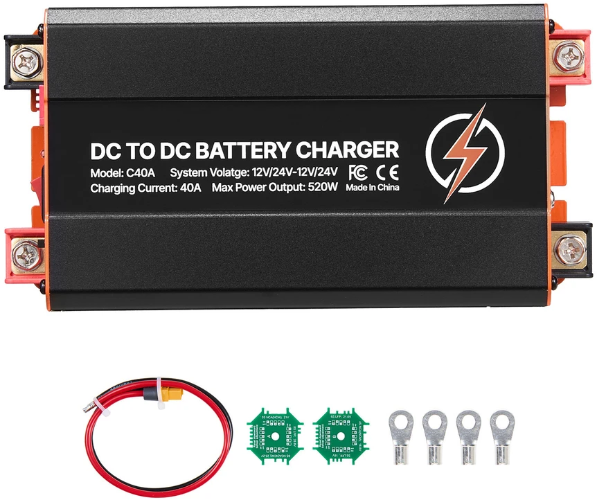 VEVOR DC į DC akumuliatoriaus įkroviklis 520W 40A