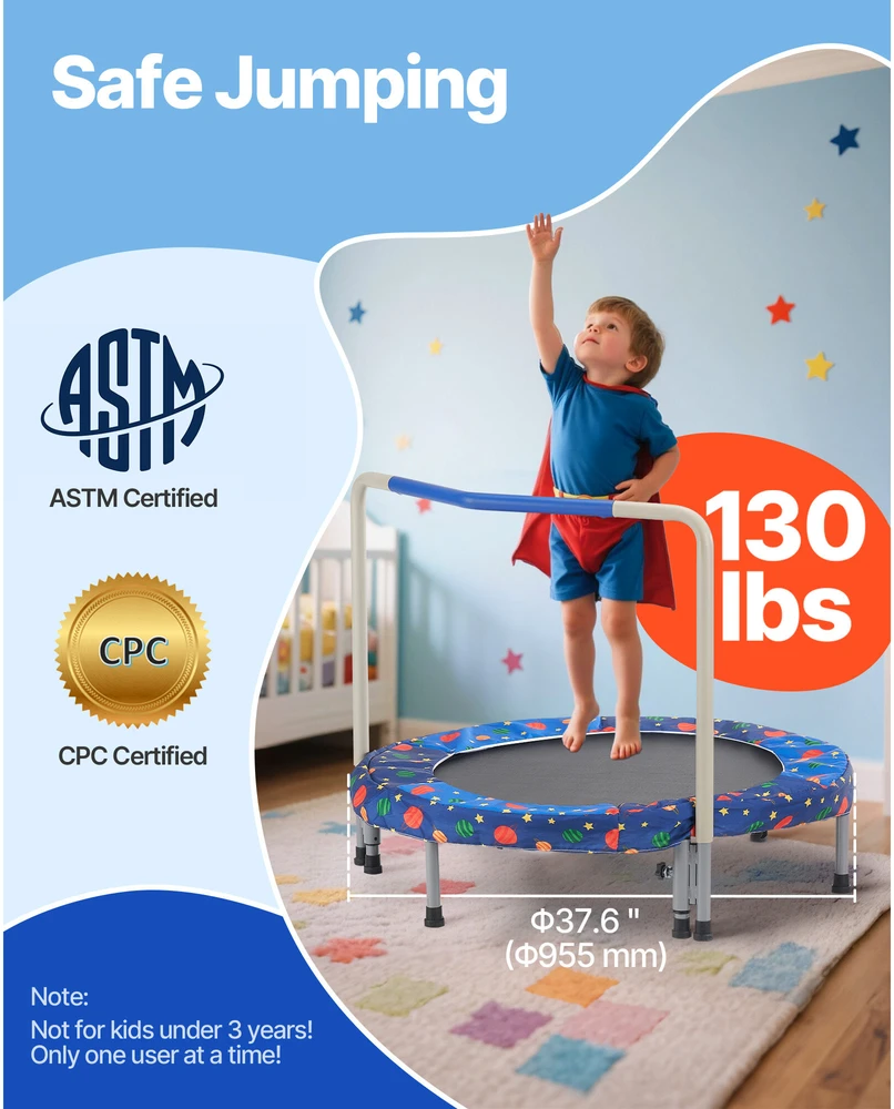 VEVOR 91 cm batutas vaikams sulankstomas mini