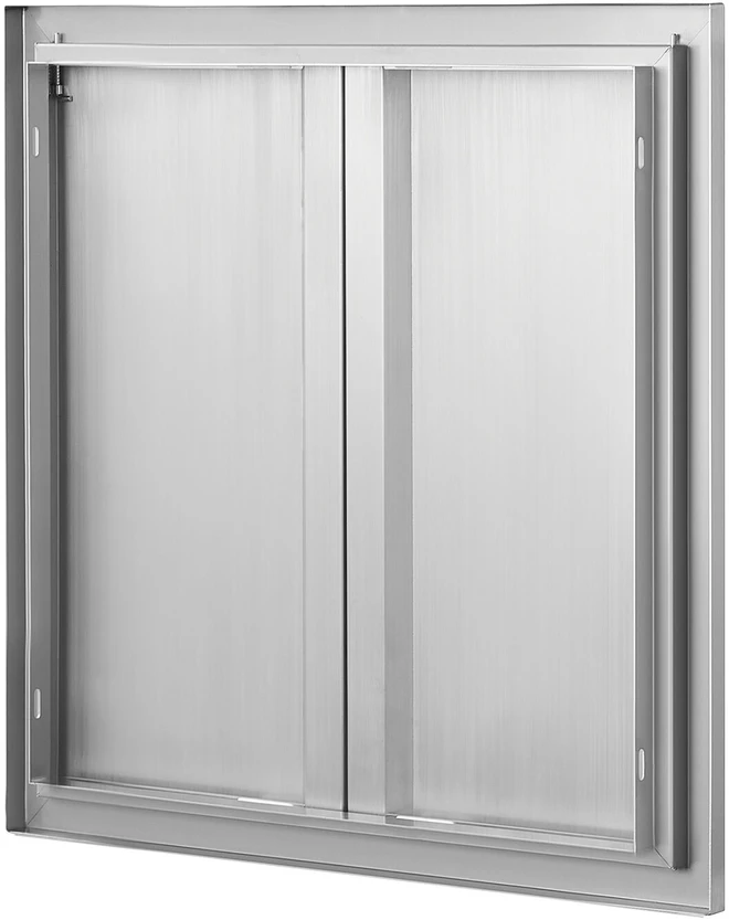VEVOR Lauko virtuvės durys 610x610 mm, nerūdijančio plieno