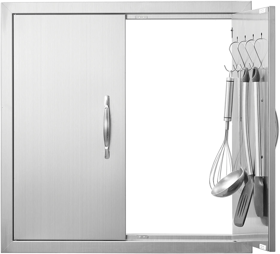 VEVOR dvigubos lauko virtuvės durys su rankenomis