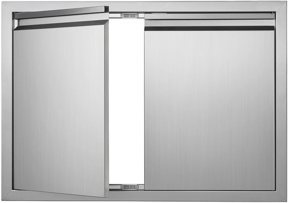 VEVOR BBQ prieigos durys 762x532 mm iš nerūdijančio plieno