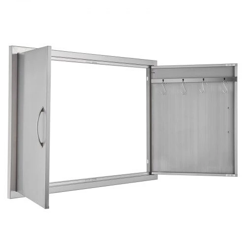 VEVOR 990x660 mm lauko virtuvės durys iš nerūdijančio plieno