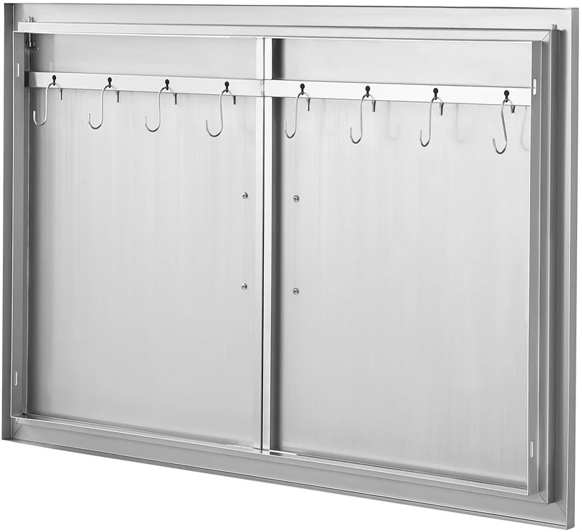 VEVOR 990x660 mm lauko virtuvės durys iš nerūdijančio plieno