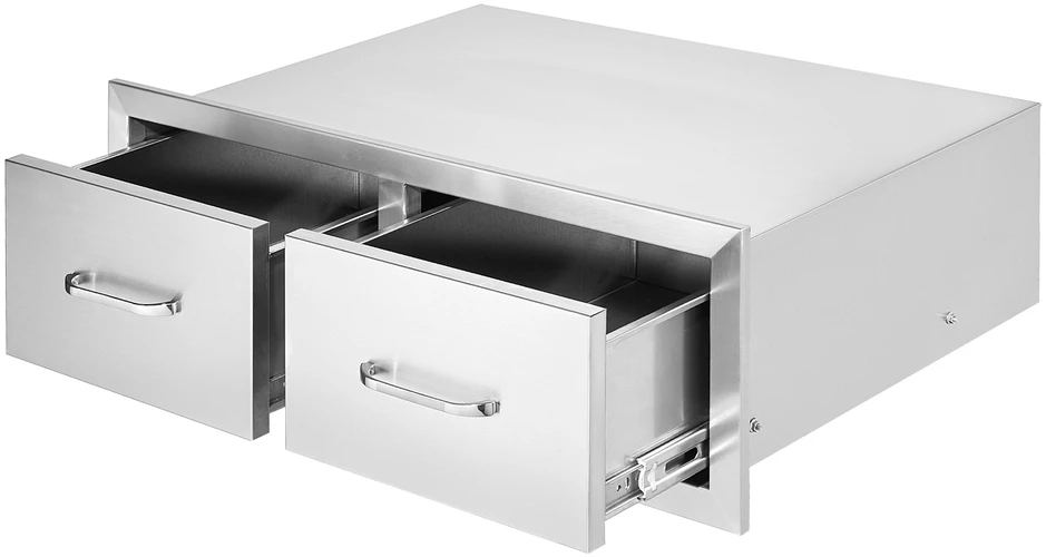 Vevor 75x25 cm BBQ stalčius su spintele