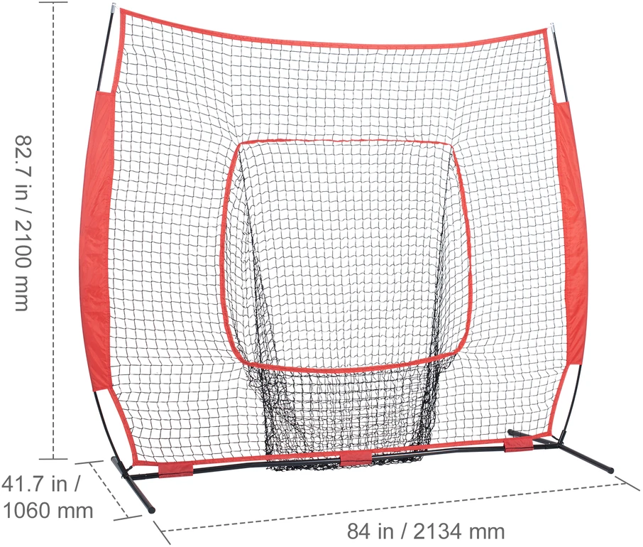 VEVOR 7x7 pėdų beisbolo ir softbolo tinklas