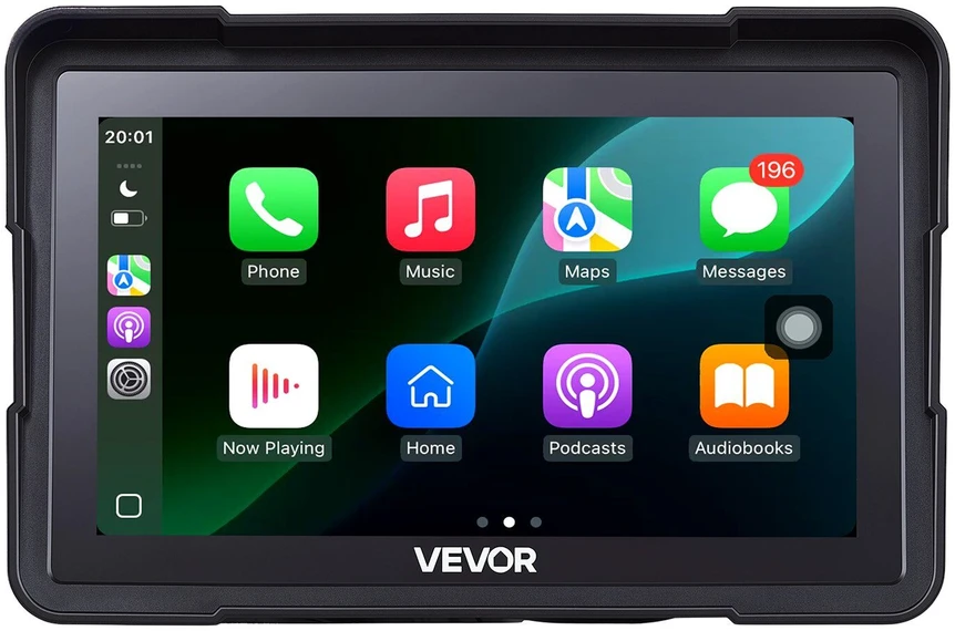 VEVOR 7" belaidė motociklo CarPlay sistema BMW