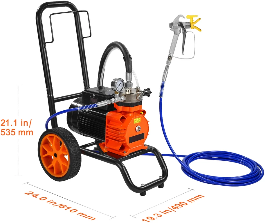 VEVOR Vežimėlio beorių dažų purkštuvas 1100 W
