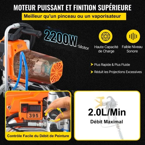 VEVOR Aukšto slėgio dažų purkštuvas 2200W