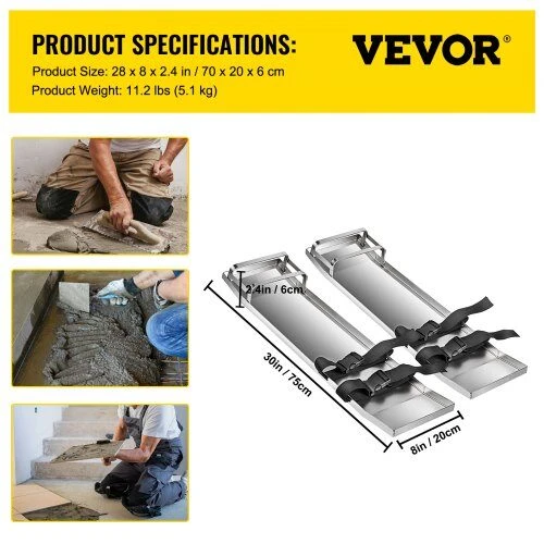 VEVOR Betoninės kelio lentos 75x20 cm