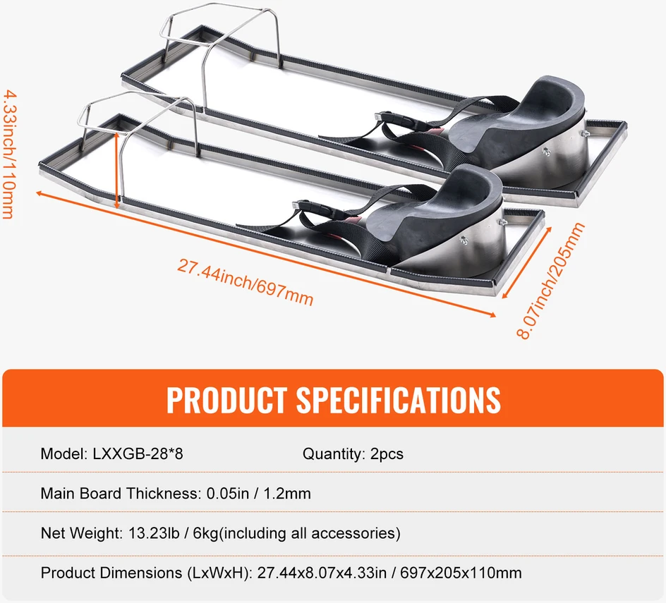 VEVOR 68 cm betoninės kelio lentos su minkštomis pagalvėmis