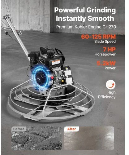 Betono glaistyklė VEVOR HMR950, 950 mm