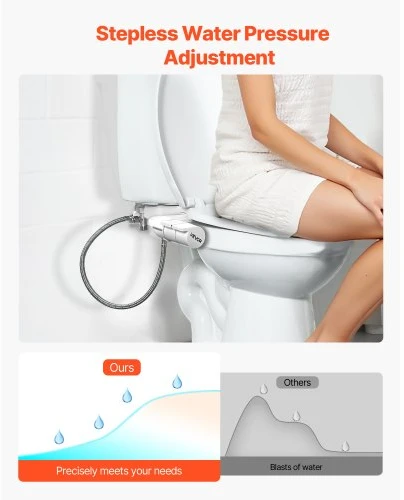 VEVOR Toiletinio bidė priedas su dvigubais purkštukais