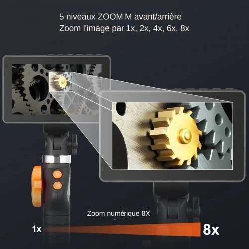VEVOR Dviejų krypčių endoskopas su 180° lankstymu
