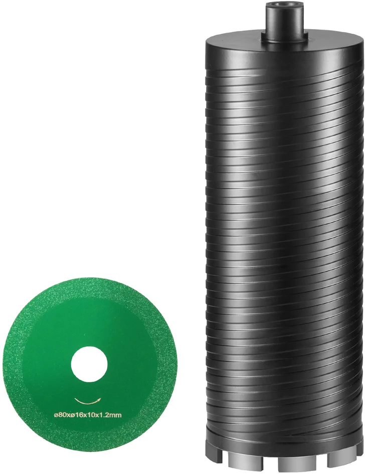 VEVOR Deimantinė šerdies grąžtas, 4" šlapias/sausasis