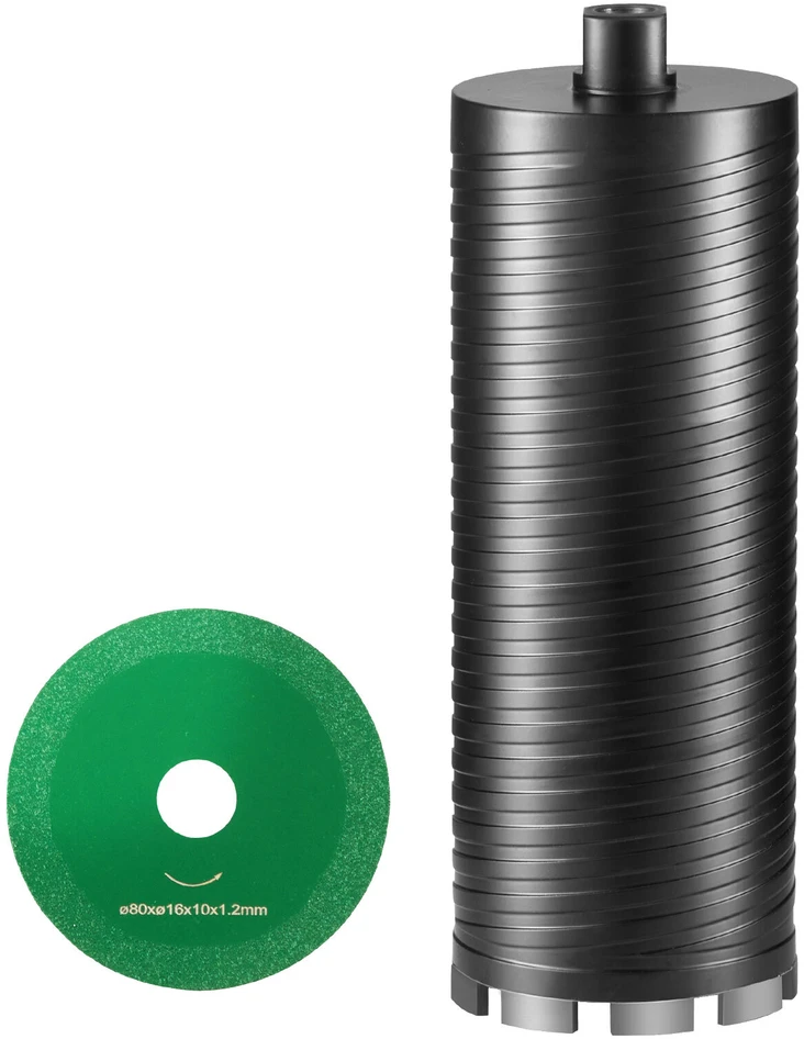 VEVOR Deimantinė šerdies grąžtas, 4" šlapias/sausasis