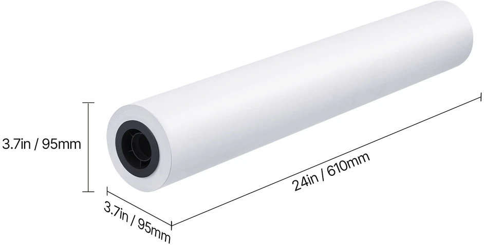 VEVOR Plataus formato popierius 609.6 mm x 45.7 m