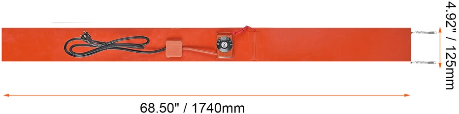 VEVOR 208.2 l metalinis būgno šildytuvas