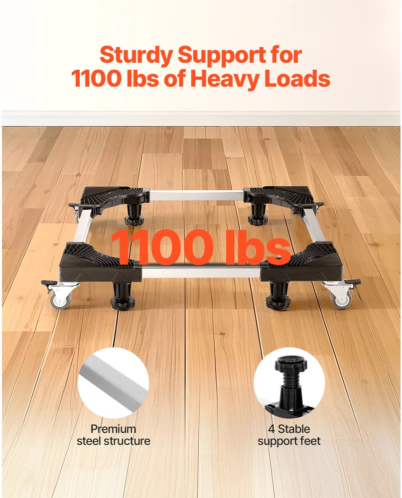 VEVOR Šaldytuvo stovas reguliuojamas 500 kg pagrindas